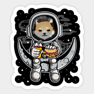 Astronaut Fastfood Dogelon Mars Coin To The Moon Crypto Token Cryptocurrency Wallet Birthday Gift For Men Women Kids Sticker